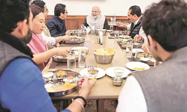 PM Modi surprises MPs with unexpected lunch at Parliament canteen