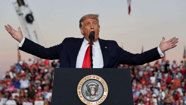Trump tests negative for COVID-19, heads to Florida for campaign rally