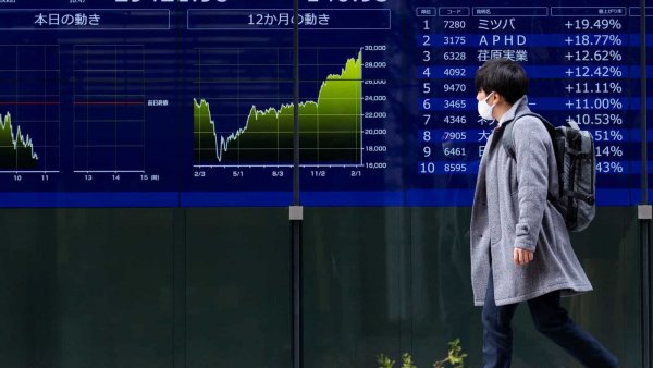 Asia stock markets wary on Ukraine warnings, crude oil prices climb