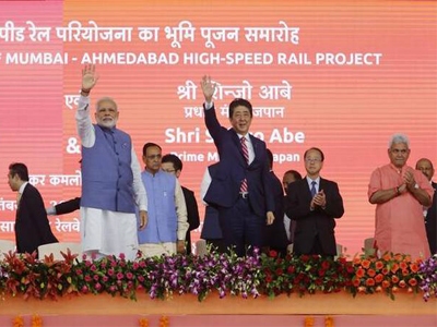 Modi, Abe lay foundation for bullet train