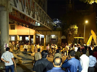 Five dead, over 30 hurt as overbridge collapses near Mumbai's CST