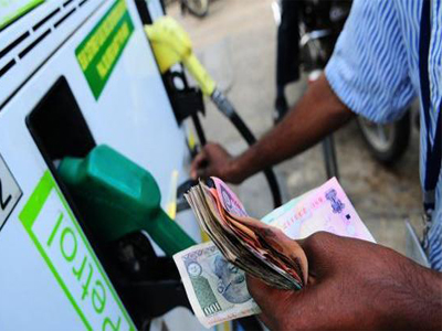 Petrol price hiked by 5 paise a litre, diesel by Rs. 1.26