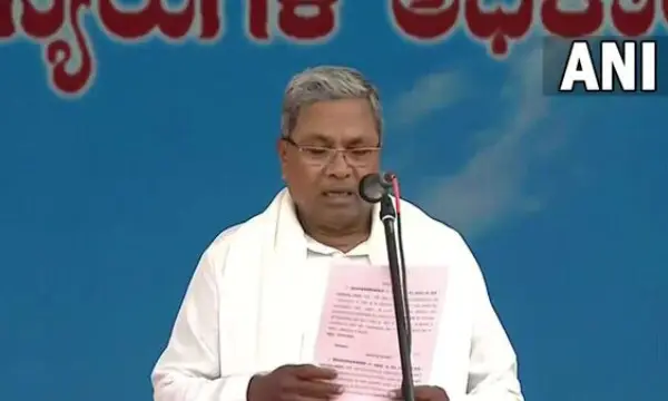 Siddaramaiah takes oath as Karnataka Chief Minister at mega ceremony in Bengaluru today