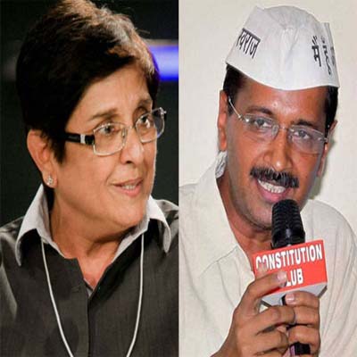 Arvind Kejriwal, Kiran Bedi in tough battle for Delhi CM: Poll