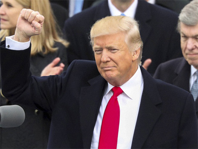 President Donald Trump in Oval Office, signs first executive order on Obamacare