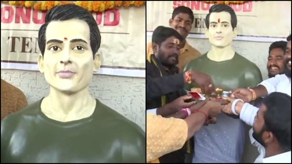 Telangana locals construct temple in Sonu Sood's honour