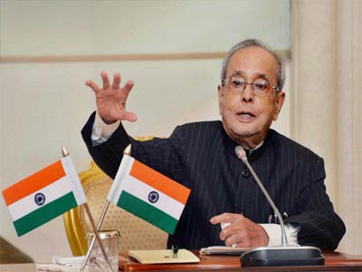 President Pranab Mukherjee sets the tone for upcoming budget session