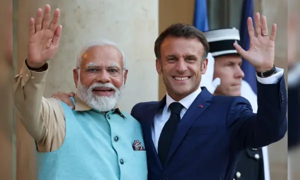 French Prez Macron, PM Modi likely to use UPI at Hawa Mahal in Jaipur