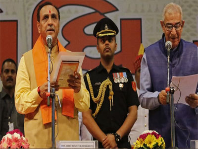 Vijay Rupani sworn in as Chief Minister of Gujarat