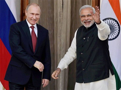 PM Modi meets Russian President Putin on the sidelines of BRICS Summit