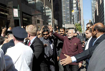 Deeply touched by warm welcome, says PM Modi in US