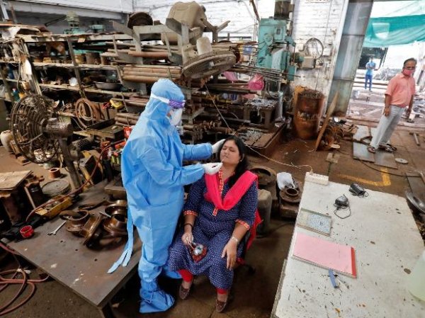 India records 18,855 fresh cases, 163 more fatalities; recoveryat 96.96%