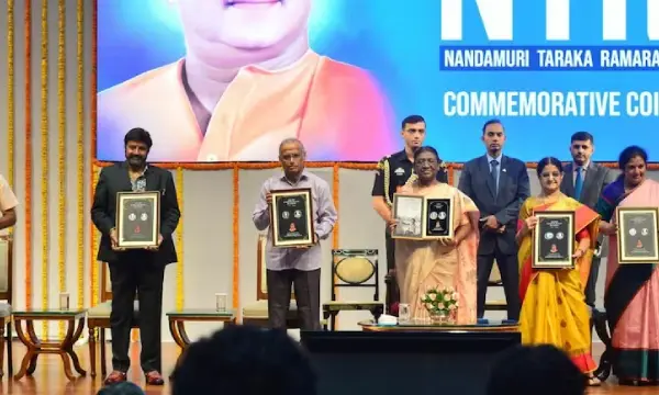 Prez Murmu releases commemorative coin on NT Rama Rao on his centenary yr