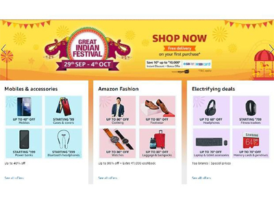 Amazon, Flipkart see record festive sales as 'Bharat' logs onto e-commerce