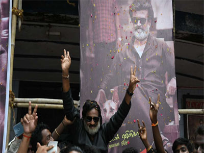 See pics: Rajinikanth's Kaala releases worldwide amid fanfare; still waiting for release in Karnataka