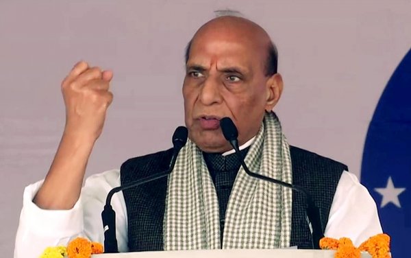 Congress wiped out from whole country, only lurking in mountains: Rajnath